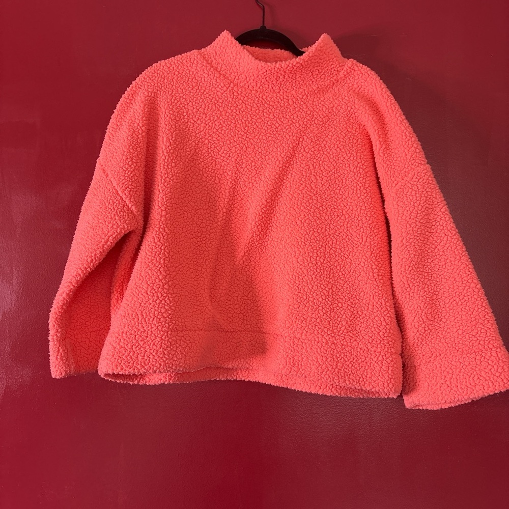 GAP Vibrant Coral Women's Turtleneck Sweater